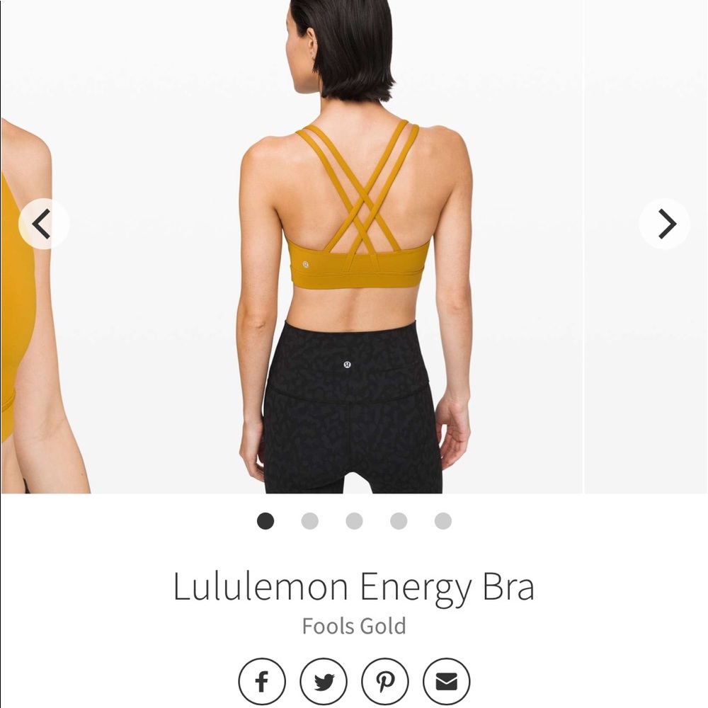 Limited edition Authentic Lululemon Energy Bra